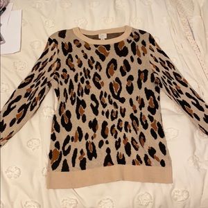 Leopard print sweater